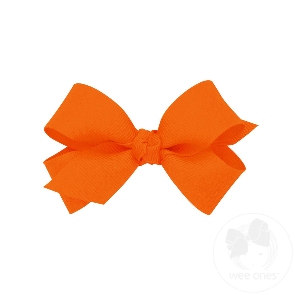 Mini Classic Grosgrain Hair Bow (Knot Wrap)