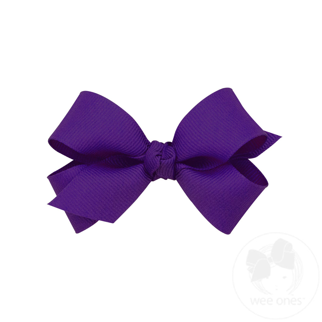 Mini Classic Grosgrain Hair Bow (Knot Wrap)