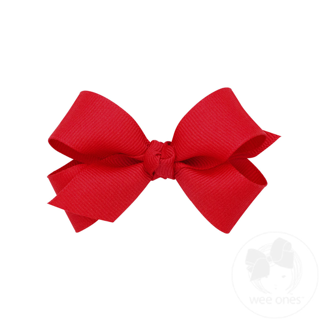Mini Classic Grosgrain Hair Bow (Knot Wrap)