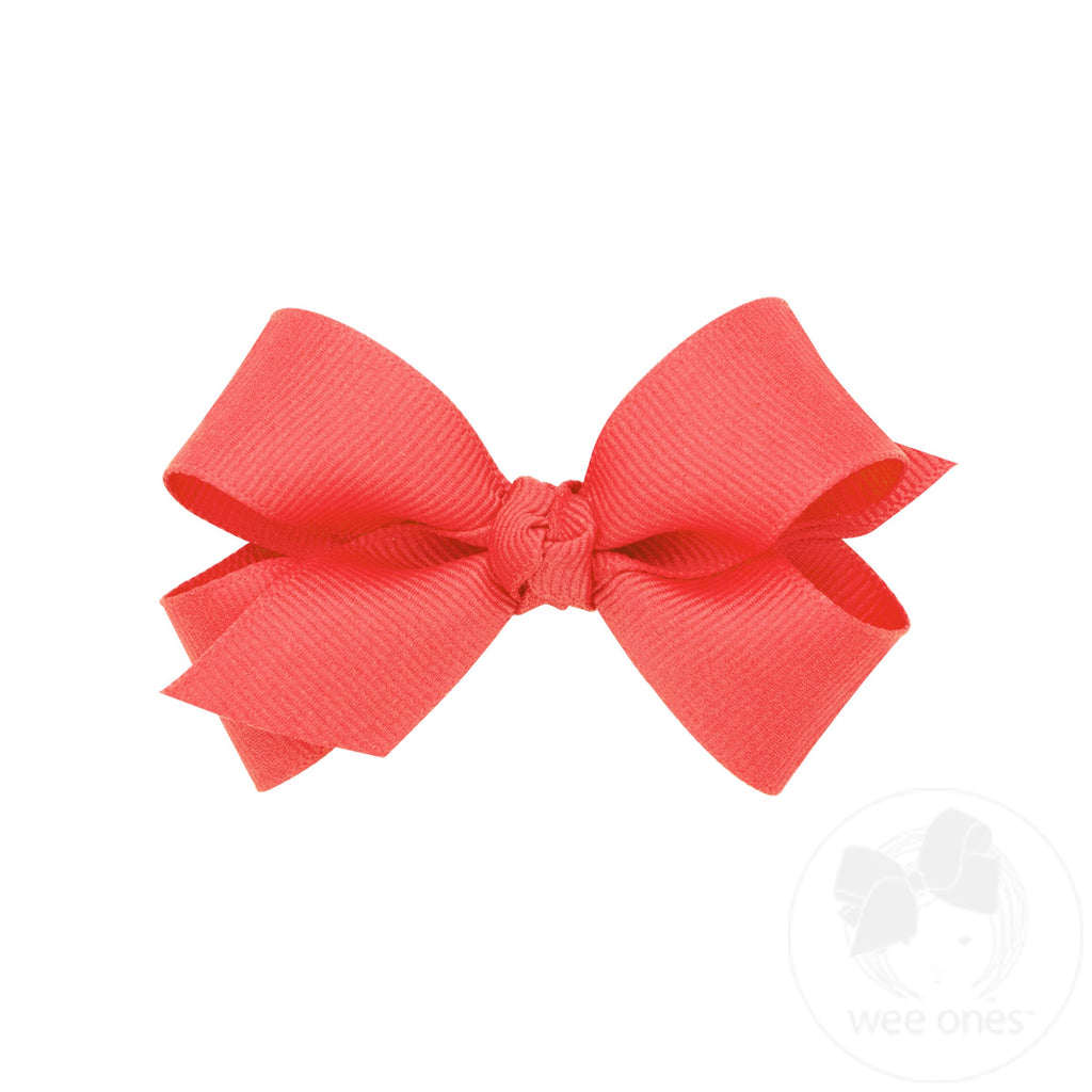 Mini Classic Grosgrain Hair Bow (Knot Wrap)