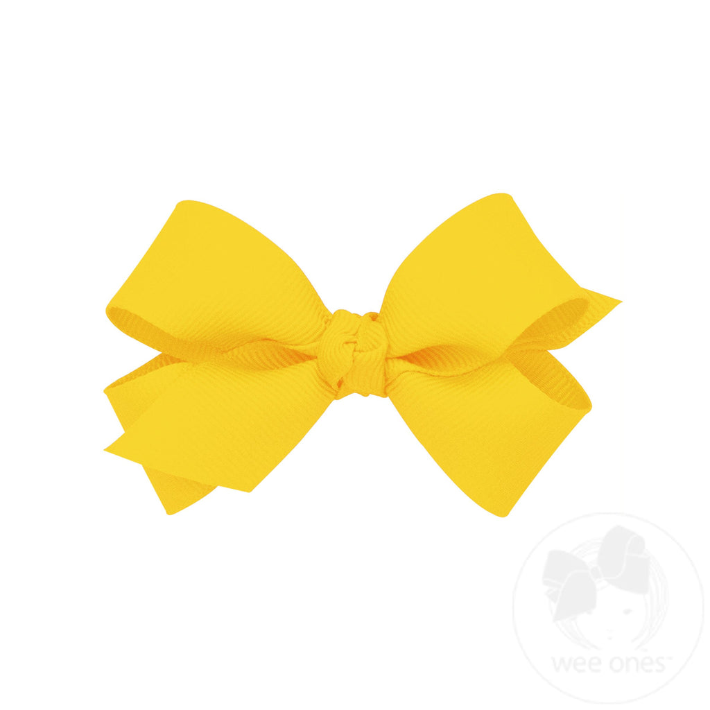 Mini Classic Grosgrain Hair Bow (Knot Wrap)