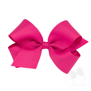 Medium Classic Grosgrain Hair Bow (Plain Wrap)