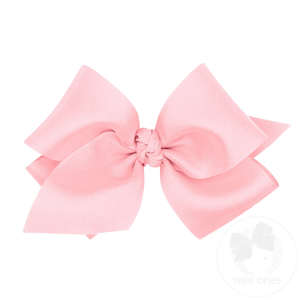 Wide King Classic Grosgrain Girls Hair Bow (Knot Wrap)