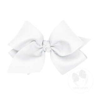 Wide King Classic Grosgrain Girls Hair Bow (Knot Wrap)