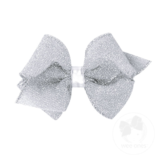 Extra Small Glimmer Sparkle Girls Hair Bows