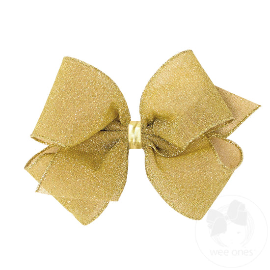 King Party Glitter Girls Hair Bows