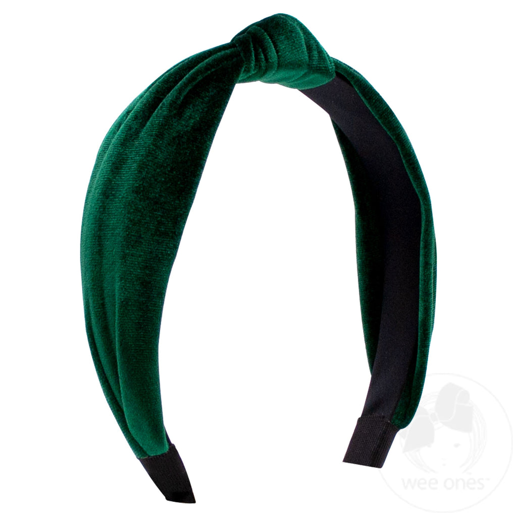 Velvet-wrapped Headband with Knot