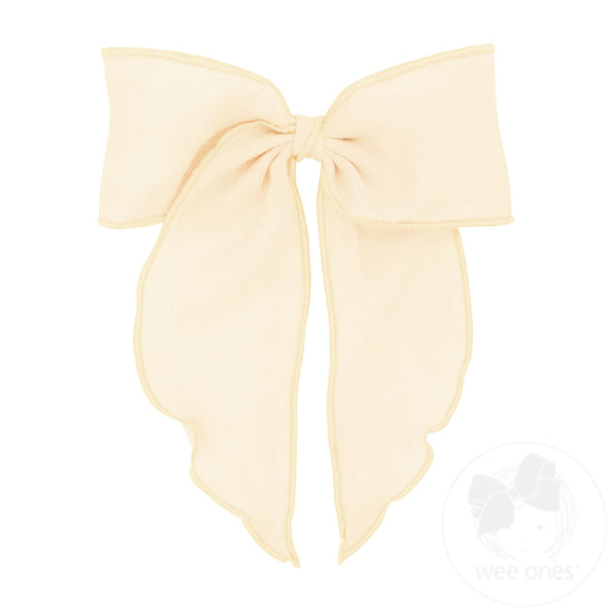 King Cotton Gauze Bowtie with Twisted Wrap and Whimsy Tails