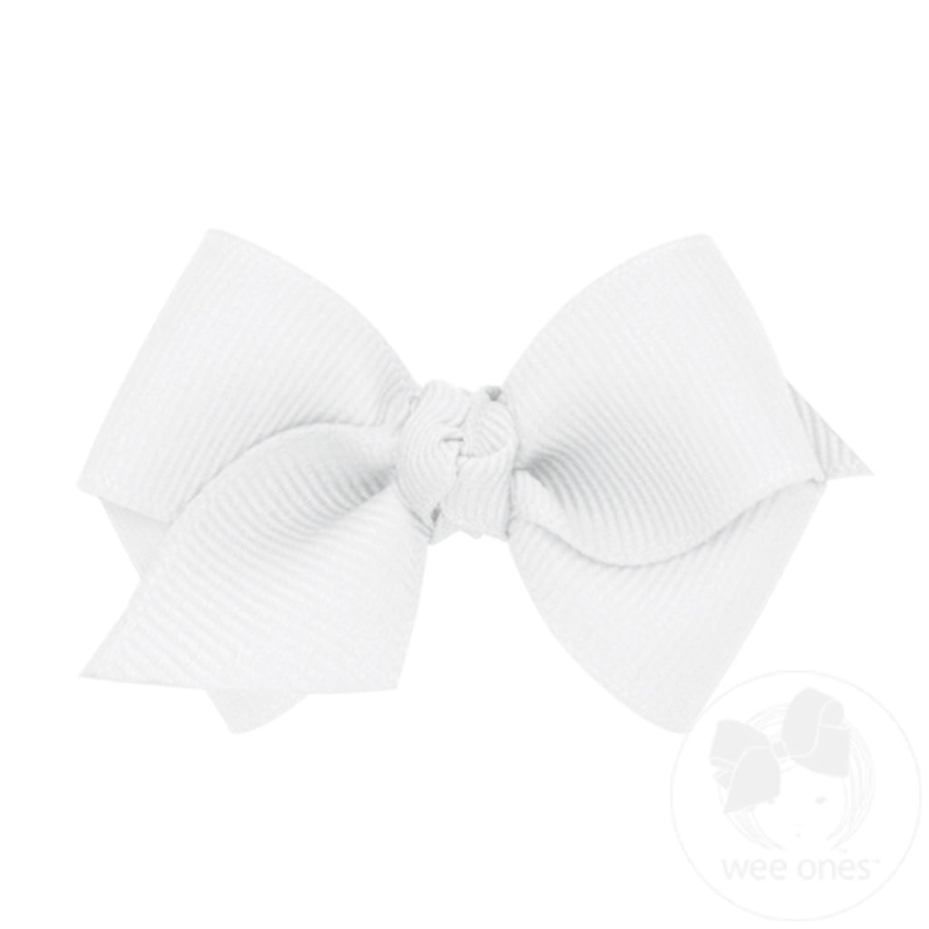 Wee Classic Grosgrain Girls Hair Bow (Knot Wrap)