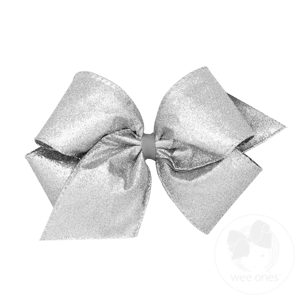 King Party Glitter Girls Hair Bow