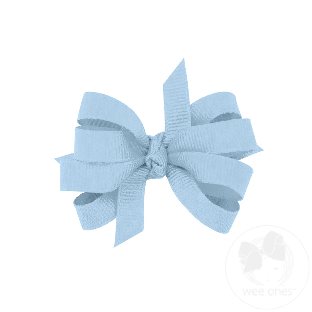 Baby Double Grosgrain Girls Hair Bow (Knot Wrap)