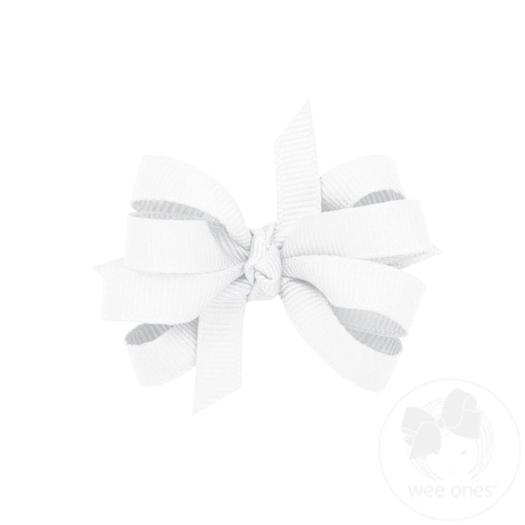 Baby Double Grosgrain Girls Hair Bow (Knot Wrap)