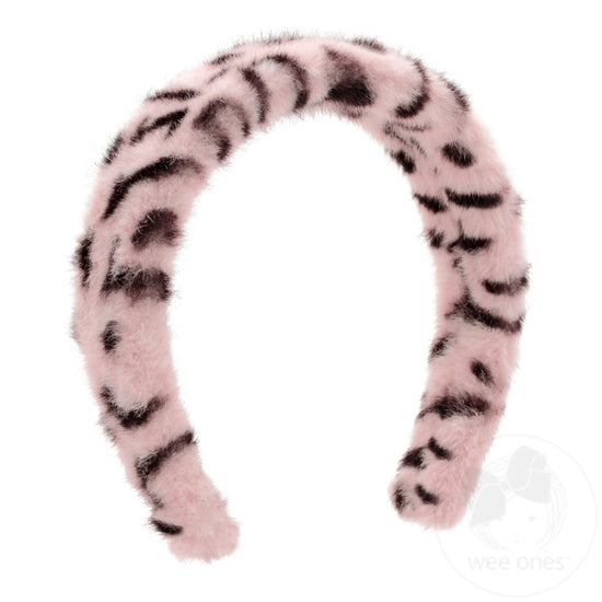 Faux Cheetah Print Fur Headband