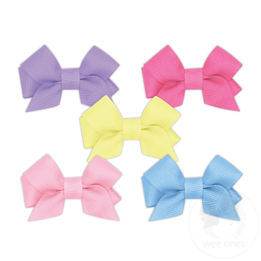 NEW MULTIPACK! Five Tiny Front-tail Grosgrain Bows