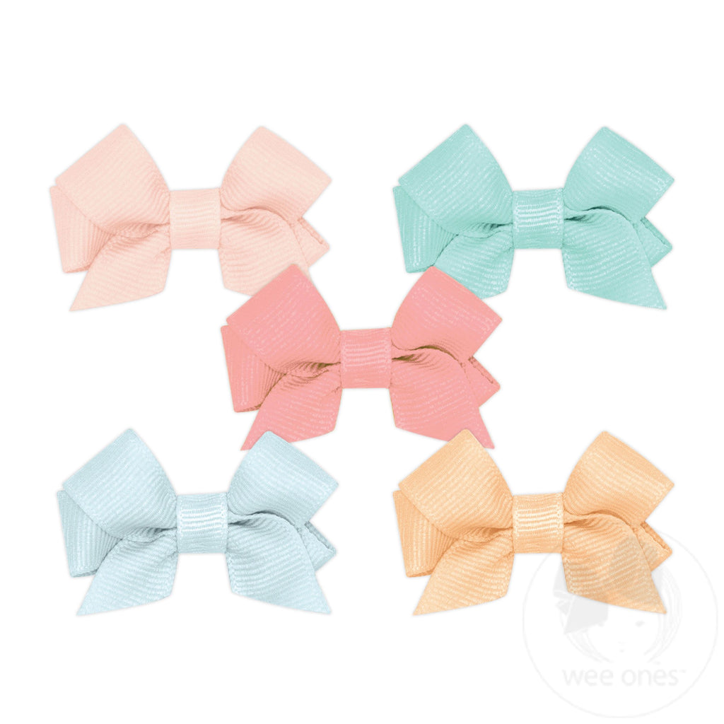 NEW MULTIPACK! Five Tiny Front-tail Grosgrain Bows