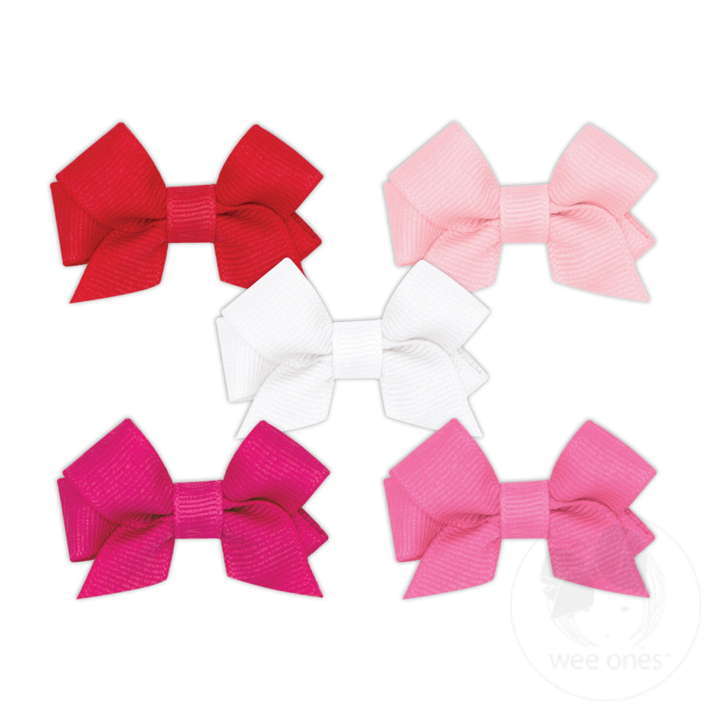 NEW MULTIPACK! Five Tiny Front-tail Grosgrain Bows