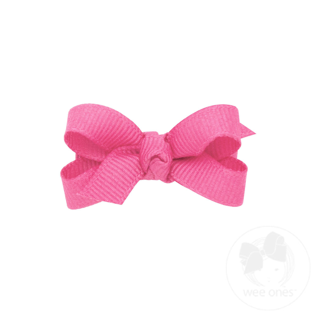 Baby Classic Grosgrain Hair Bow with Knot Wrap