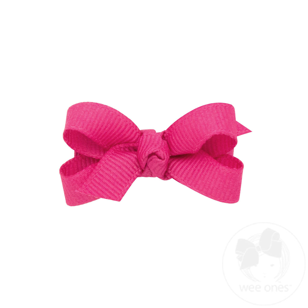 Baby Classic Grosgrain Hair Bow with Knot Wrap