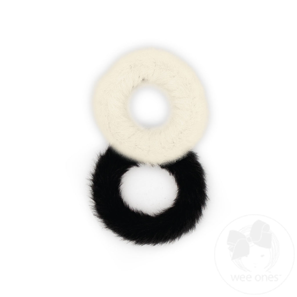 Solid Faux Fur Scrunchie