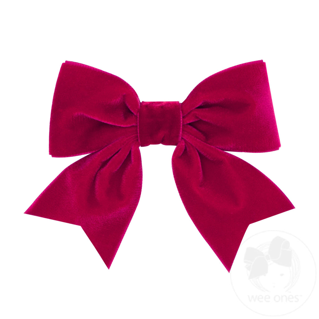 Small King Plush Velvet Bowtie With Tails