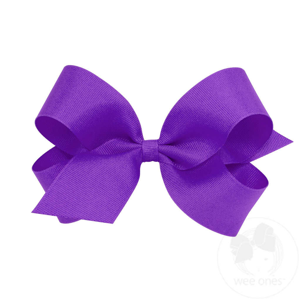 Large Classic Grosgrain Hair Bow (Plain Wrap)