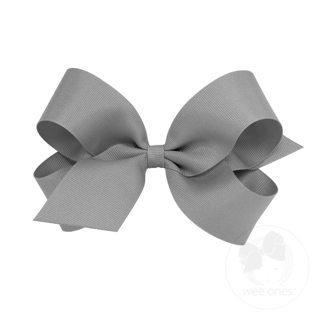 Large Classic Grosgrain Hair Bow (Plain Wrap)