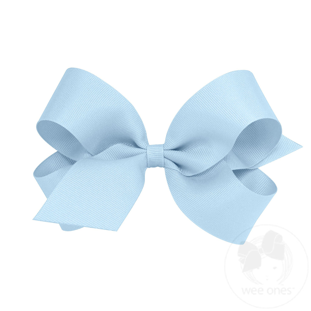 Large Classic Grosgrain Hair Bow (Plain Wrap)