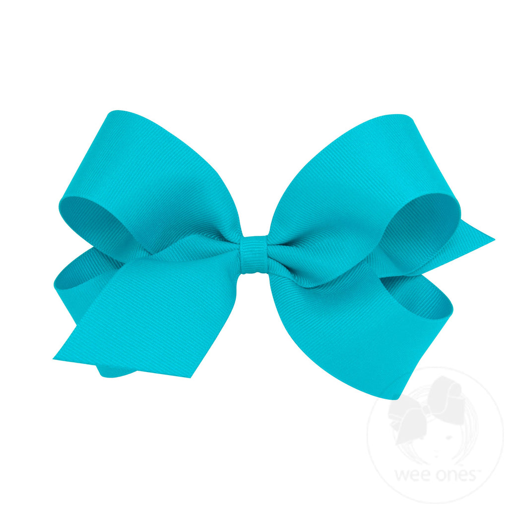 Large Classic Grosgrain Hair Bow (Plain Wrap)