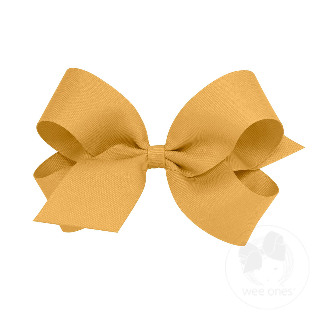 Large Classic Grosgrain Hair Bow (Plain Wrap)