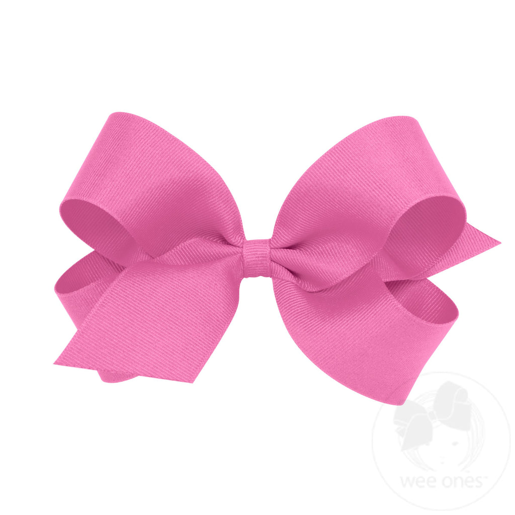 Large Classic Grosgrain Hair Bow (Plain Wrap)