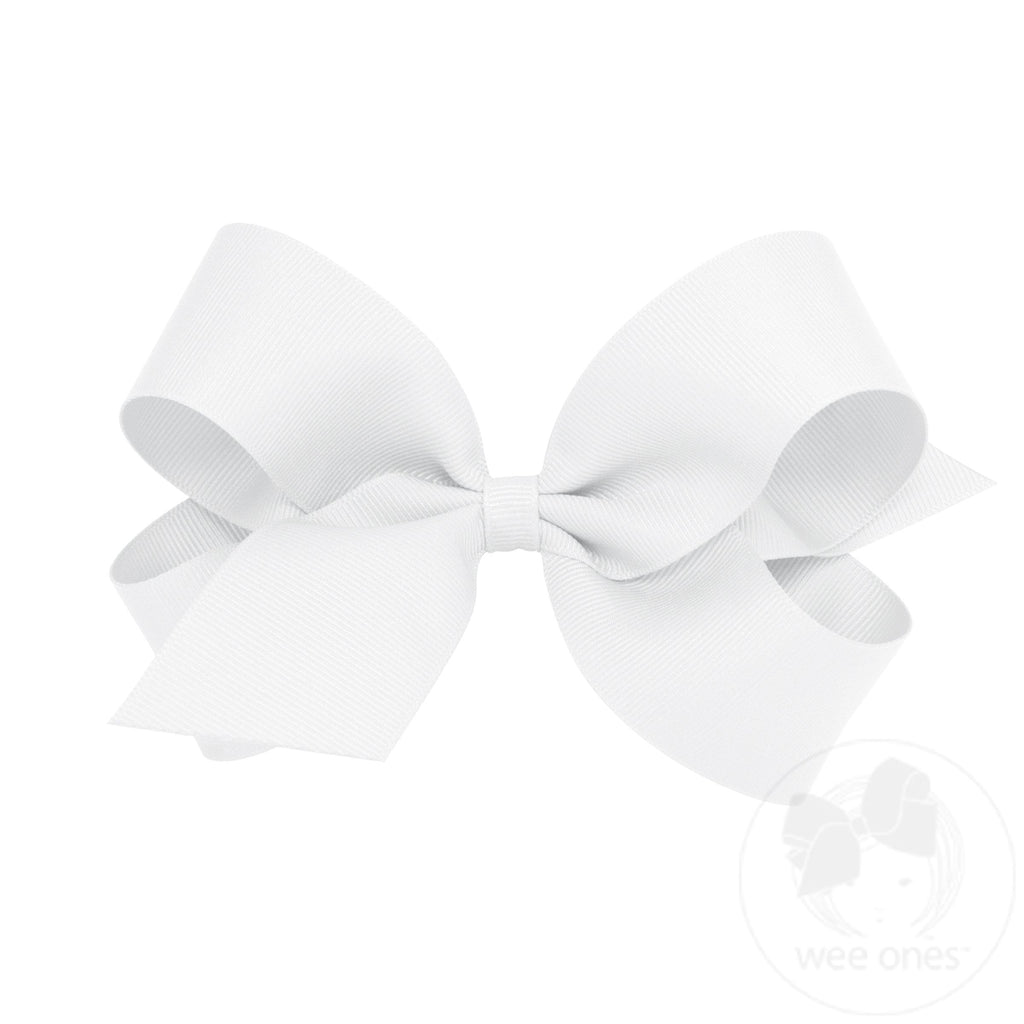 Large Classic Grosgrain Hair Bow (Plain Wrap)