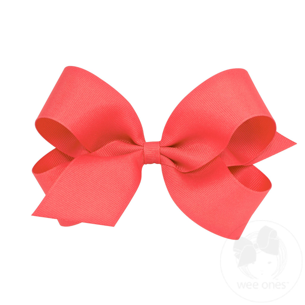 Large Classic Grosgrain Hair Bow (Plain Wrap)