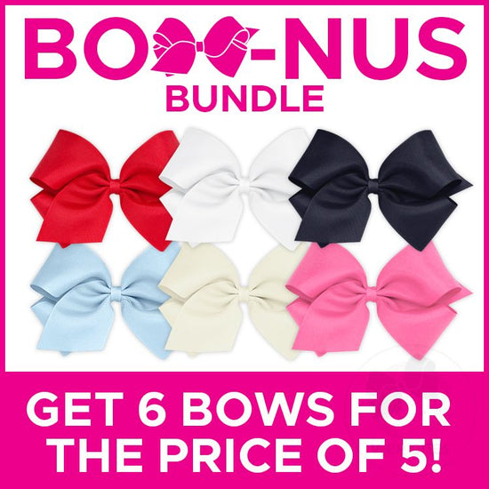 BUY MORE AND SAVE! 6 King Classic Grosgrain Girls Hair Bows