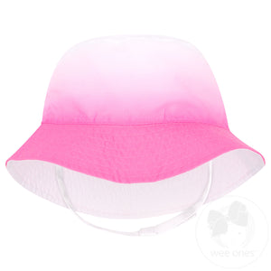 Reversible Girls Bucket Hat with Chin Straps
