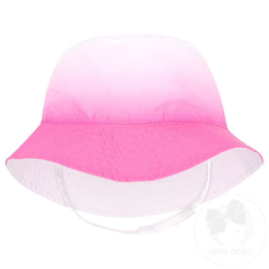 Reversible Girls Bucket Hat with Chin Straps
