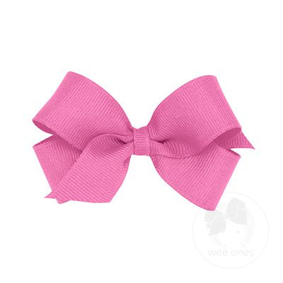 Mini Classic Grosgrain Hair Bow (Plain Wrap)