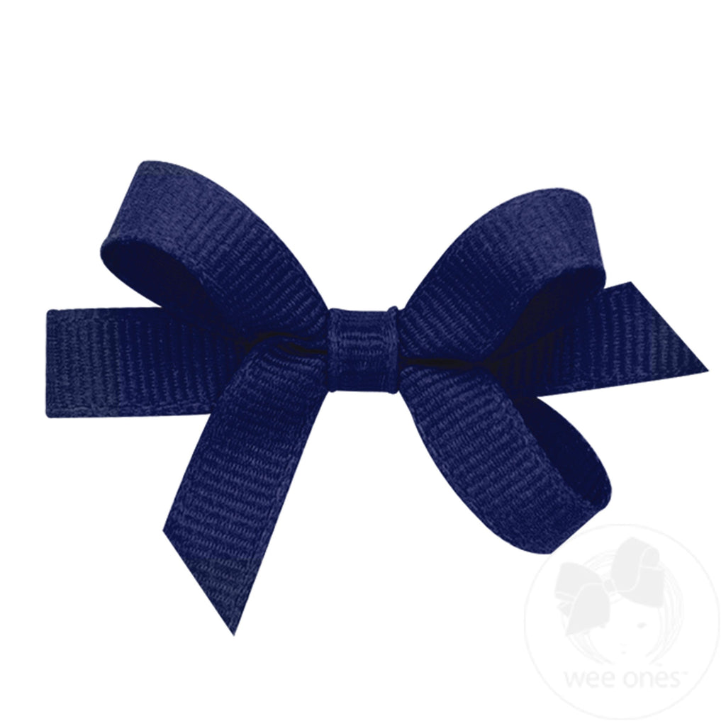 Baby Classic Grosgrain Girls Hair Bow (Plain Wrap)