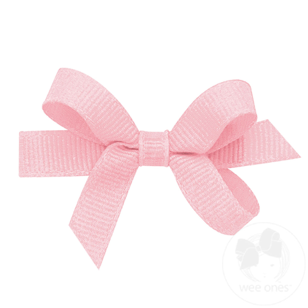 Baby Classic Grosgrain Girls Hair Bow (Plain Wrap)