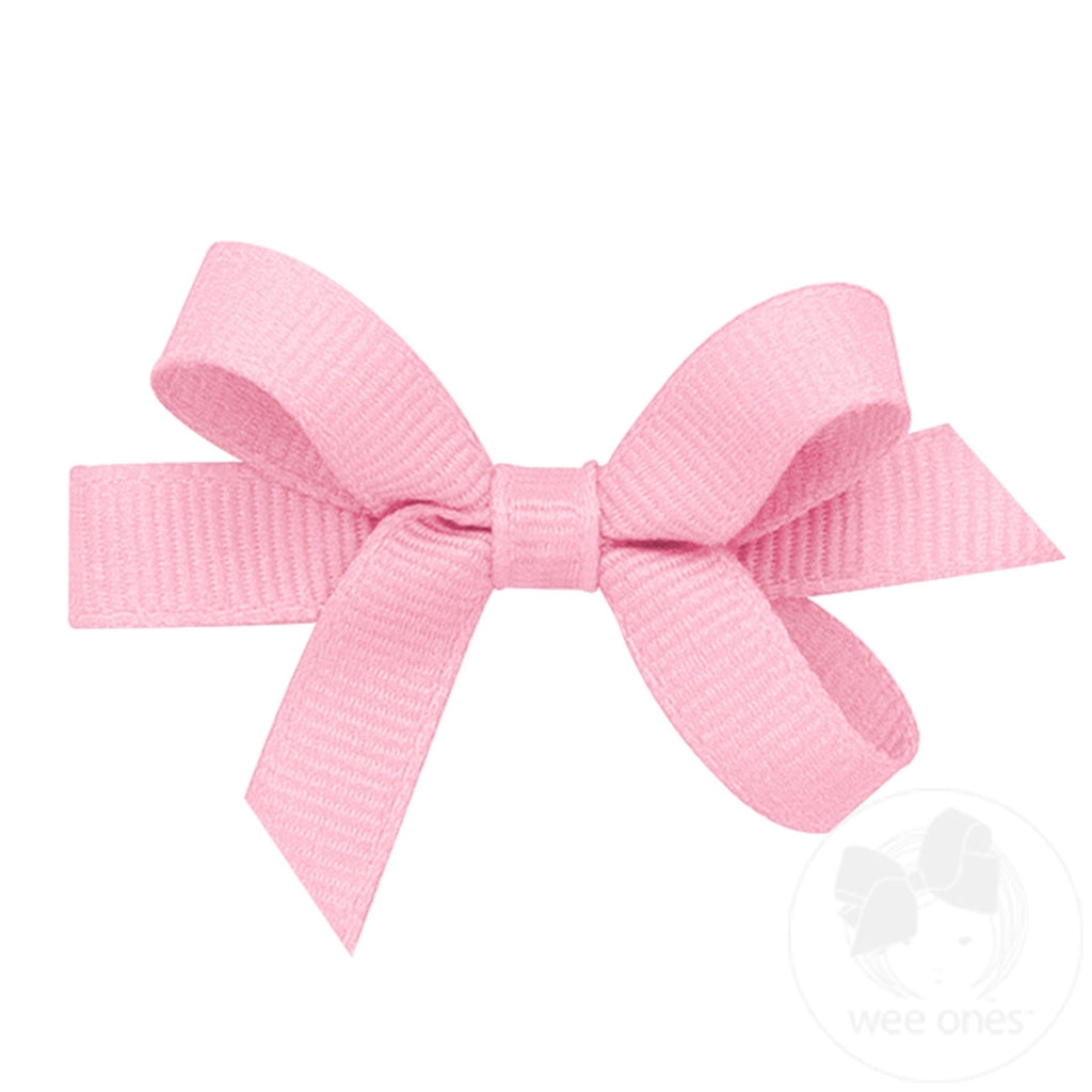 Baby Classic Grosgrain Girls Hair Bow (Plain Wrap)